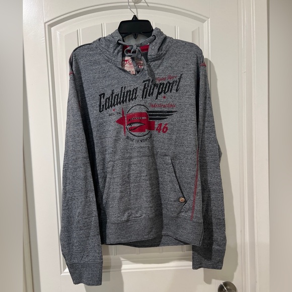 Premium 51 Red Thread Series Catalina Airport Size M Sweatshirt Hoodie Grey/red - Picture 1 of 7